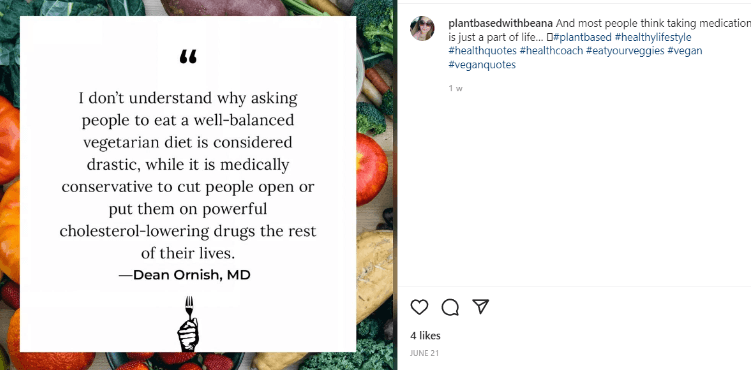 positive vegan quotes, plantbasedwithbeana