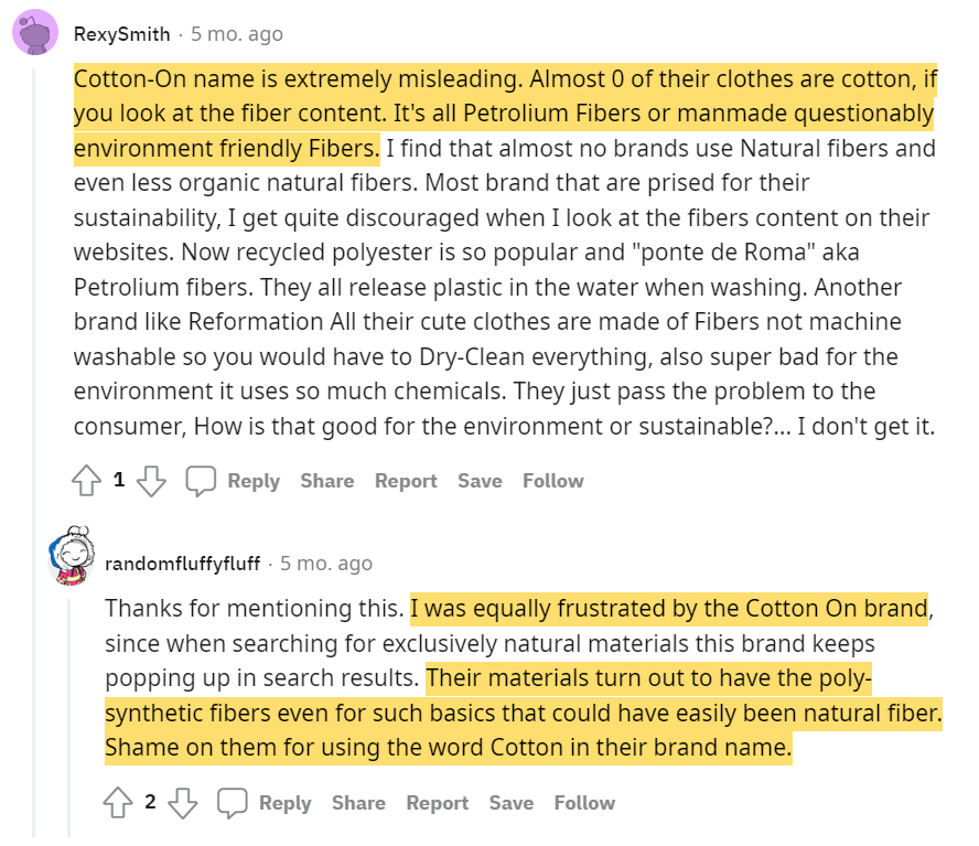 cotton on greenwashing is cotton on ethical