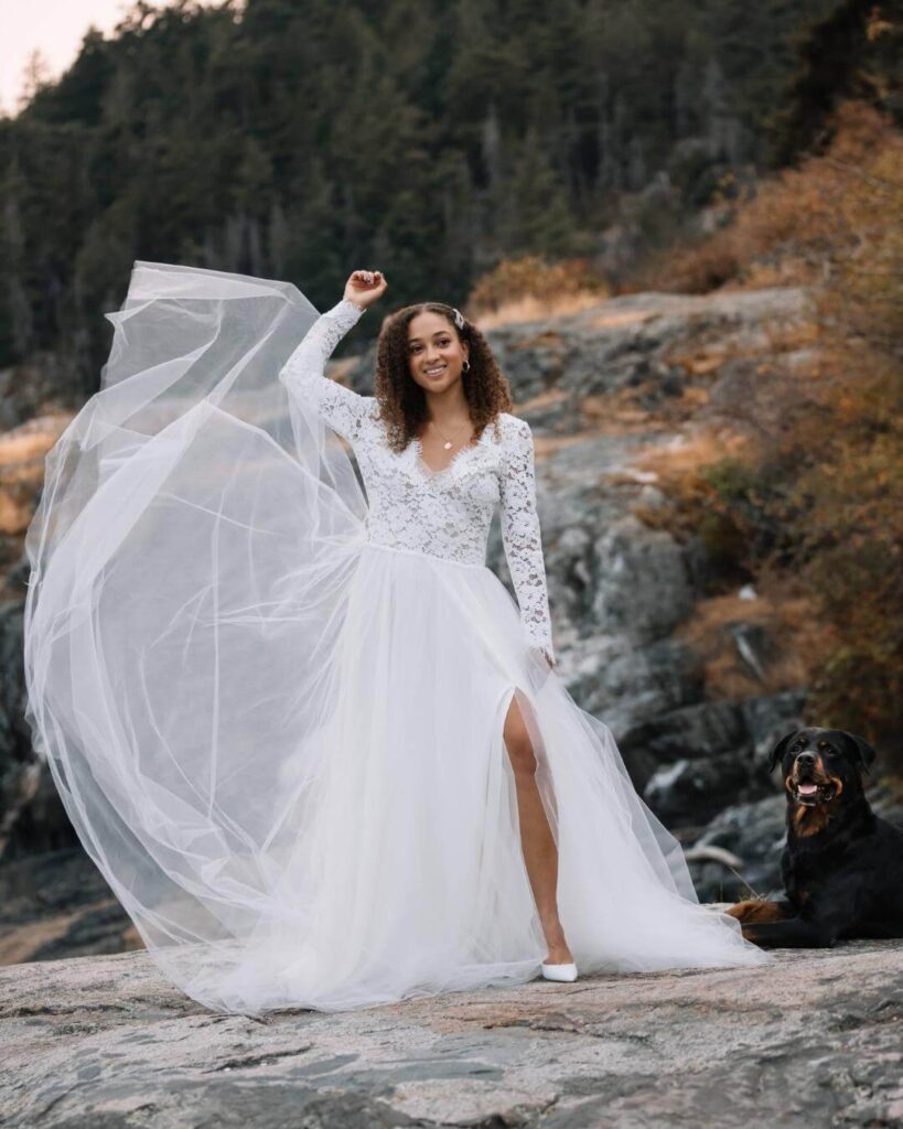 sustainable plus size wedding dresses