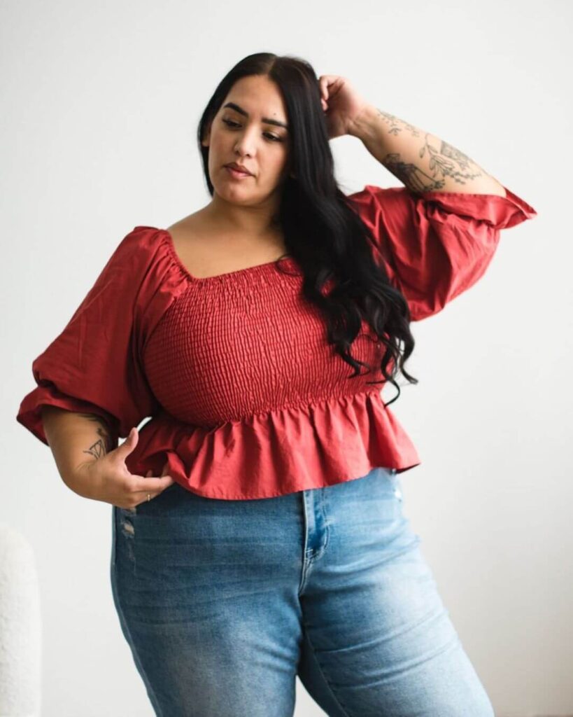 sustainable plus size tops