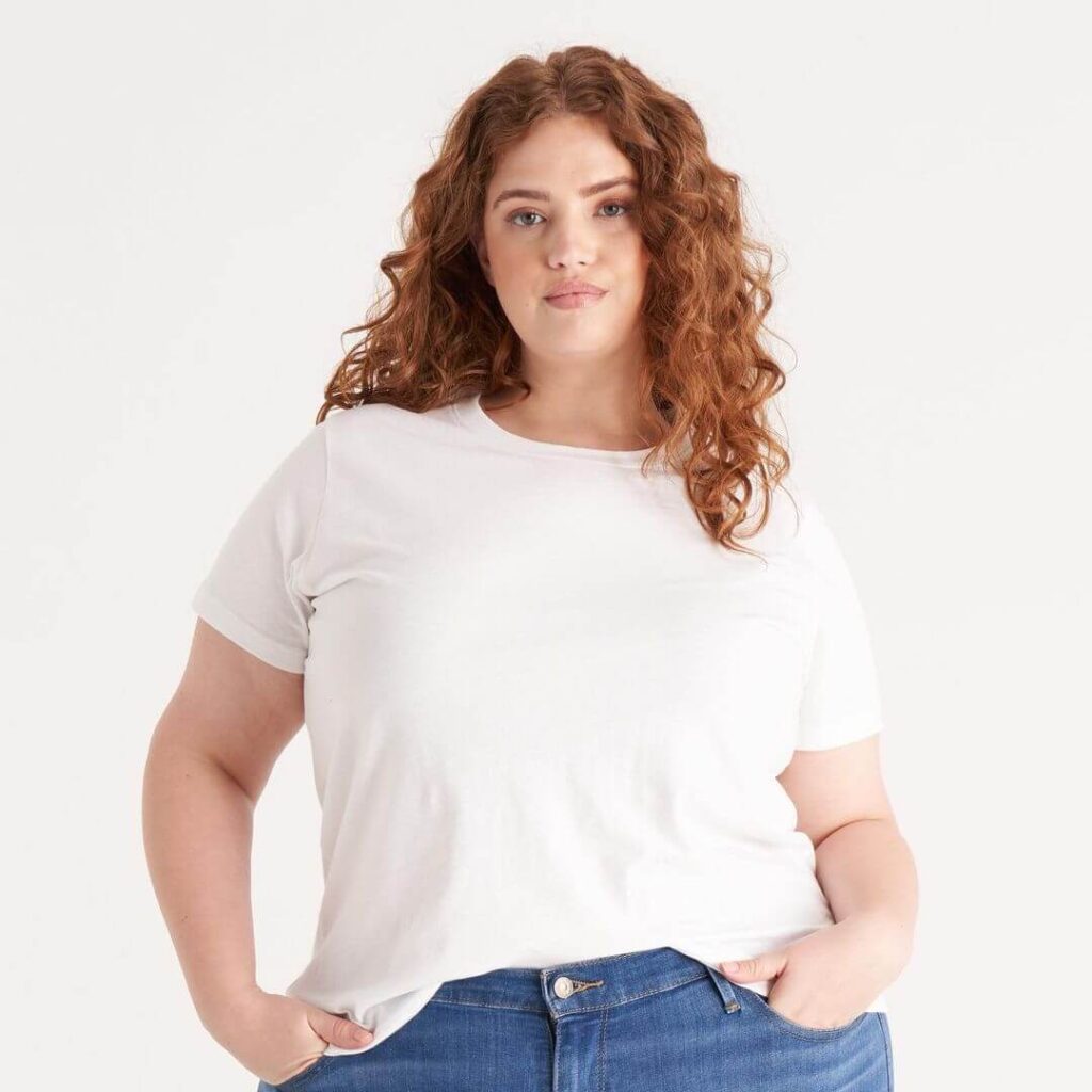 sustainable plus size tops